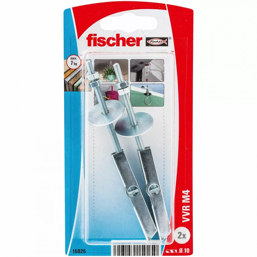 Дюбель самоустанавливающийся fischer VVR K NV для пустотелых материалов ОЦ, M4