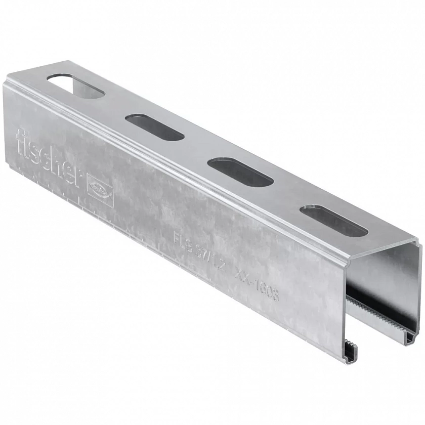 Профиль монтажный fischer FLS С-образный для легких нагрузок ОЦ, 37x31x1.2x2000 мм