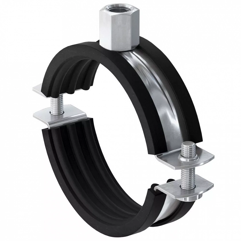 Хомут трубный fischer FRS огнестойкий с Epdm-вставкой ОЦ, M8/M10 15-19 мм (3/8")