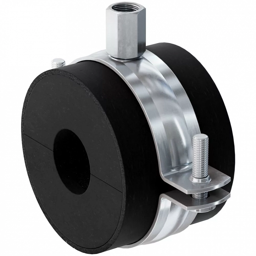 Хомут fischer FRS K для холодных трубопроводов от -45 до +105°С пенополиуретан, M8/M10 21-22 мм (1/2")
