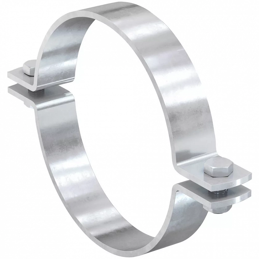 Хомут трубный fischer FMFSC для тяжелых нагрузок гоц. сталь 8.8, M16 115 мм (4")