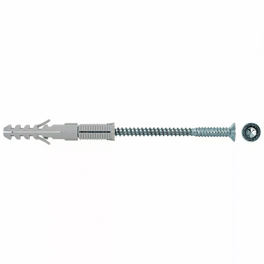 Дюбель-шуруп fischer S10J юстировочный потайной ОЦ, 10x75/25 мм