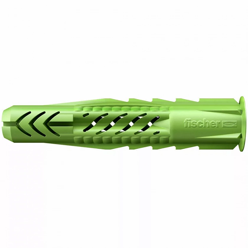 Дюбель универсальный fischer UX Green R с кромкой экологически чистый нейлон, 6x50 мм